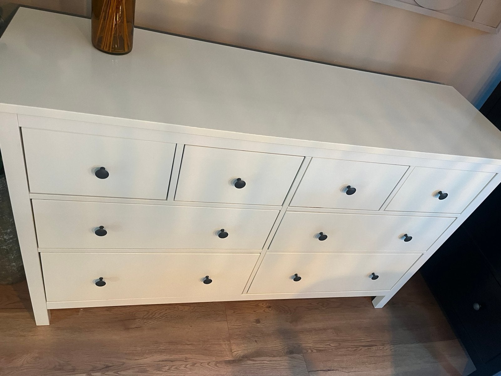 Mooie witte IKEA Hemnes commode/ladekast te koop!, Ophalen, 5 laden of meer, Zo goed als nieuw, Minder dan 100 cm