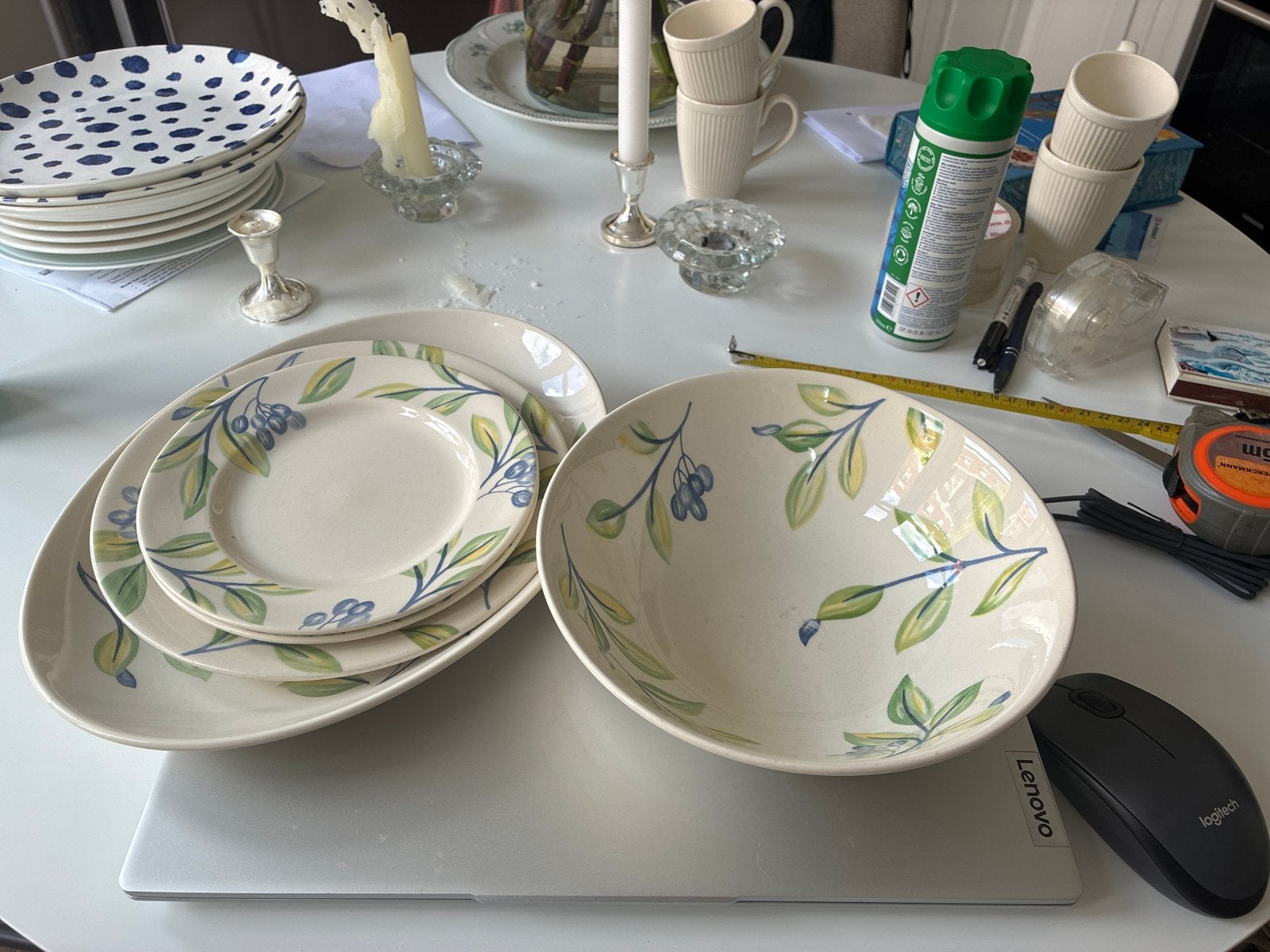 Johnson Bros Options Blueberry servies - borden en schalen, Gebruikt, Overige merken, Keramiek, Vintage