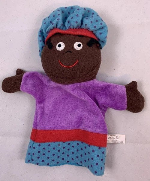 Zwarte Piet Sinterklaas handpop pluche jaren 90 pop, Diversen, Sinterklaas, Coolsingel 104, 3011 AG Rotterdam, Netherlands, Verzenden