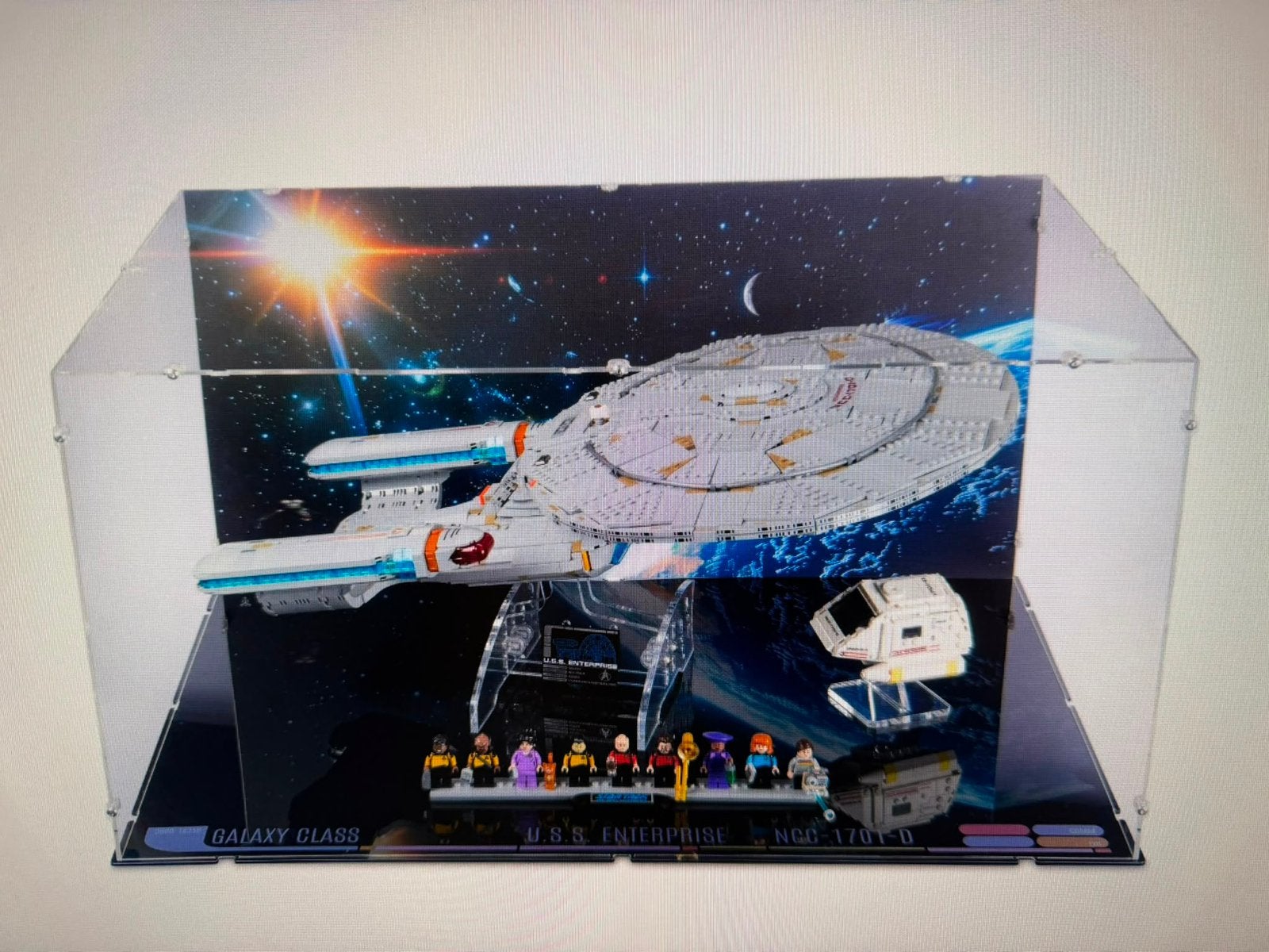 Lego Display Case (iDisplayit) USS Enterprise 10357 NIEUW, Kinderen en Baby's, Speelgoed | Duplo en Lego, Overige thema's, Lego