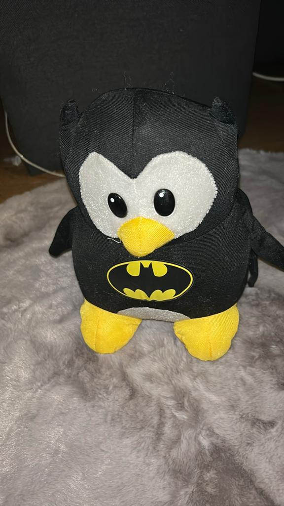 Batman Pinguïn Knuffel - Zo goed als nieuw, Pinguïn, Overige merken, Overige karakters, Zwart