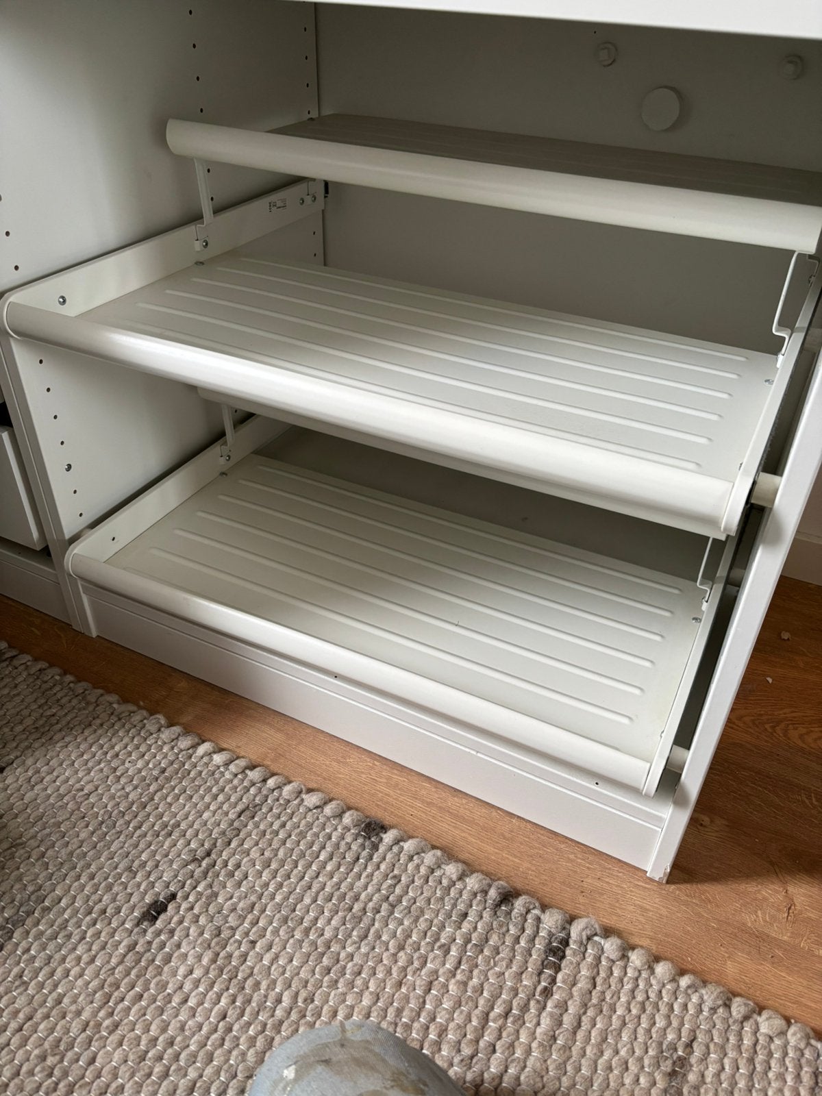 2x IKEA PAX KOMPLEMENT schoenenrek 75 cm – wit, Huis en Inrichting, Ophalen, Gebruikt