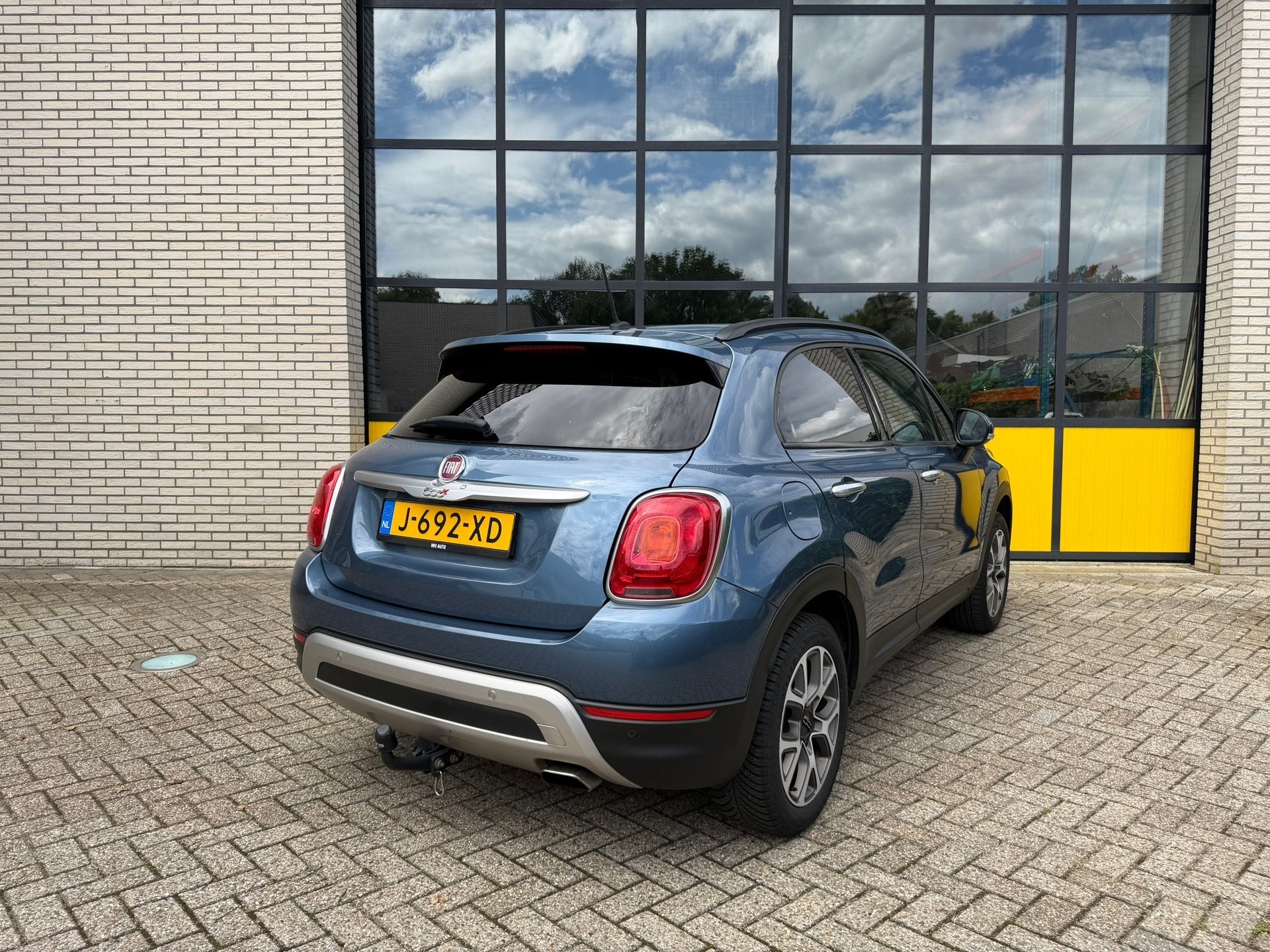 Fiat 500 X Cross 1.4 Turbo Trekhaak Automaat, 4 seizoenen ba, 136 pk, Gebruikt, 4 cilinders, Blauw