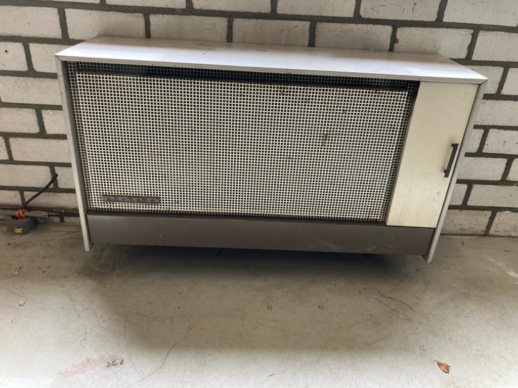 DRU gevelkachel gas, Ophalen, Gebruikt
