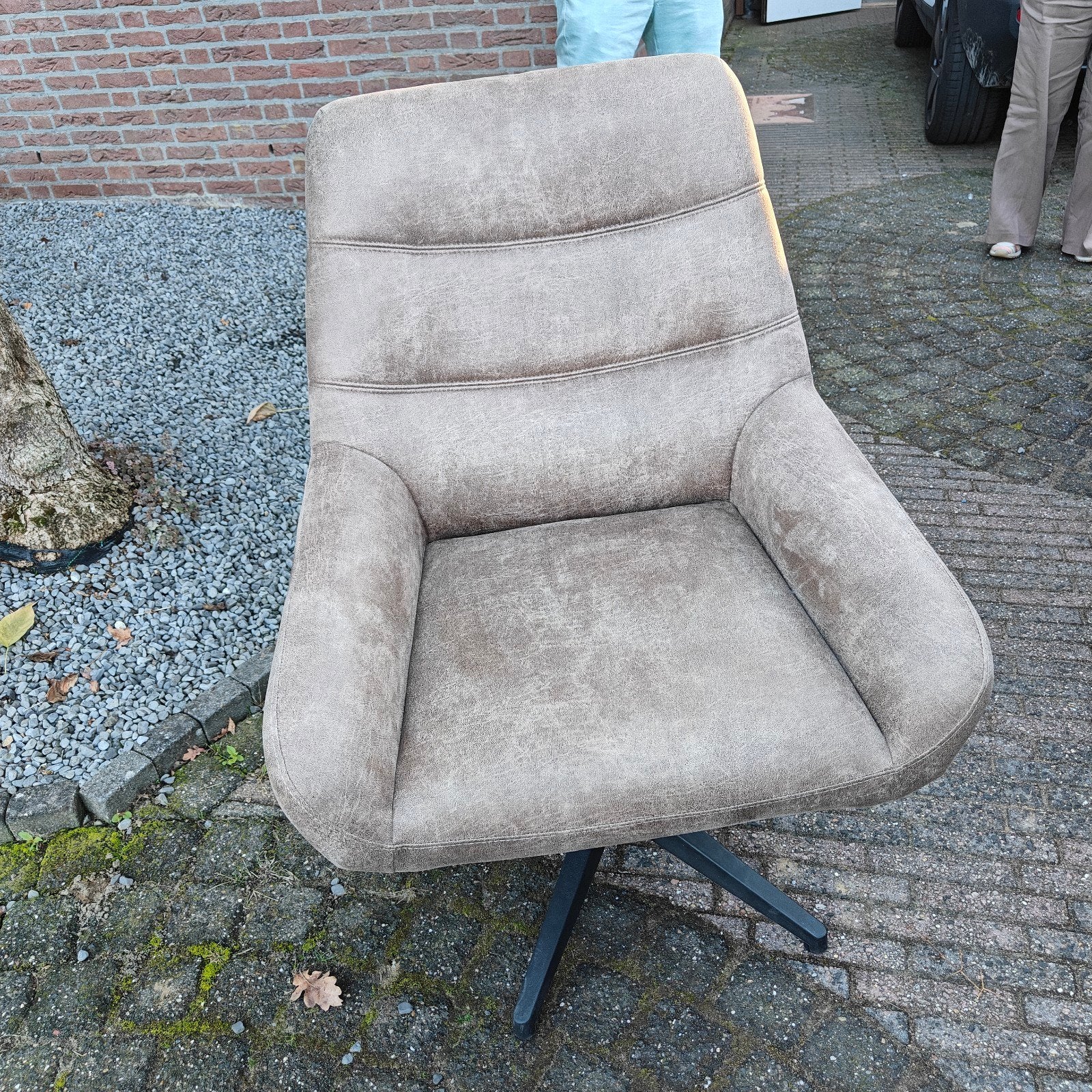 Draaifauteuil HERO van Maxfurn - B73xD77xH96 cm, Ophalen, Overige kleuren, Zo goed als nieuw, Metaal