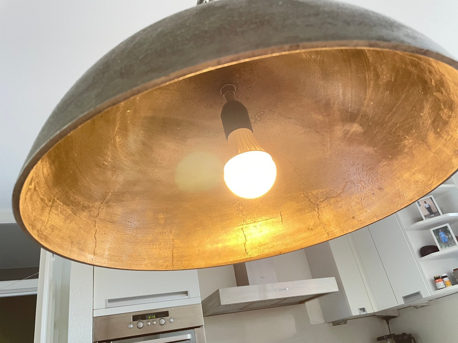 Stalen industriële hanglamp veranda, Ophalen, Gebruikt, E27 (groot), Metaal