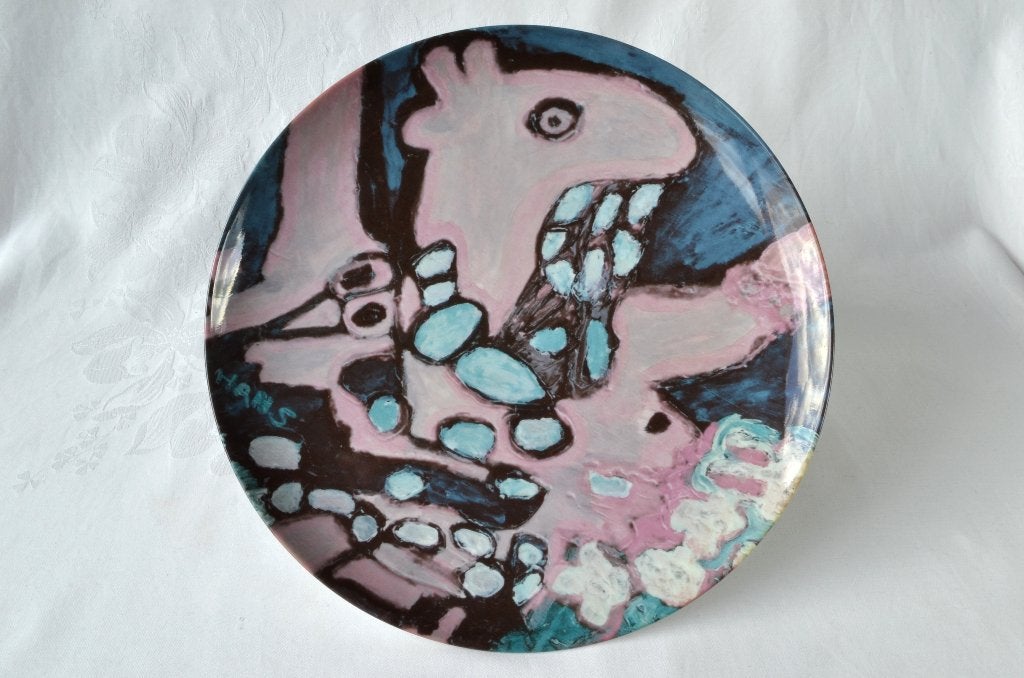 Artistiek porseleinen Schaal, Bord 31 cm, Gaaf – Schoonhoven, Porselein of Keramiek, Schaal, Rond, Ophalen of Verzenden