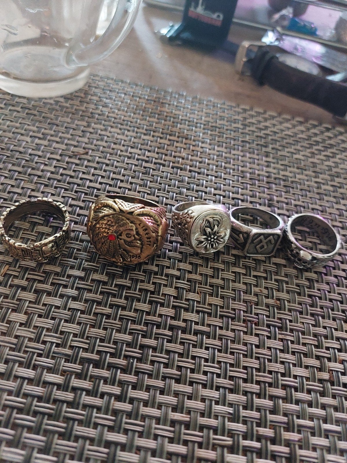 Mooie ringen oud, Ophalen of Verzenden, 17 tot 18, Dame, Zilver