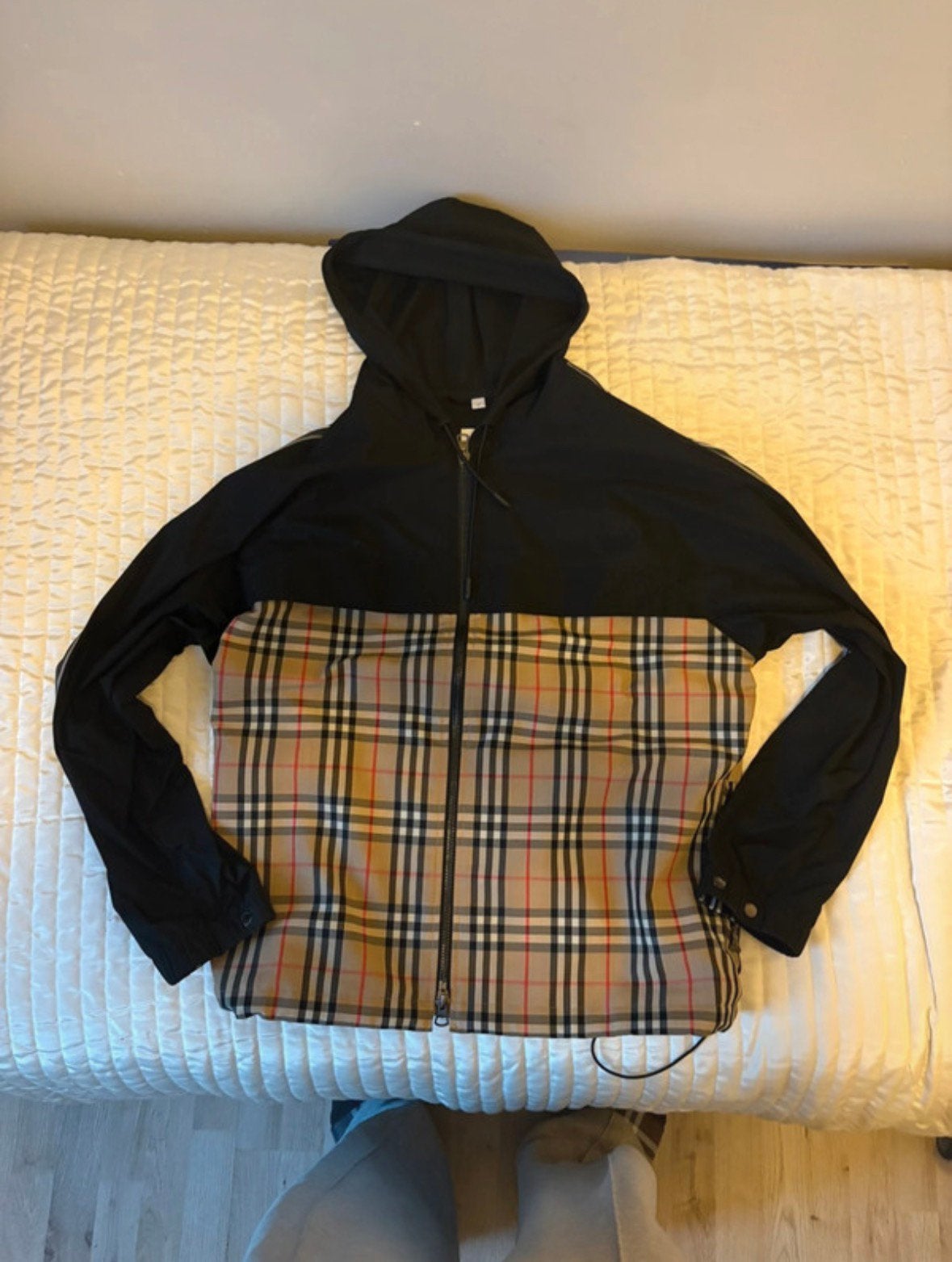 Burberry jas zo goed als nieuw, Kleding | Heren, Ophalen of Verzenden, Zo goed als nieuw, Zwart