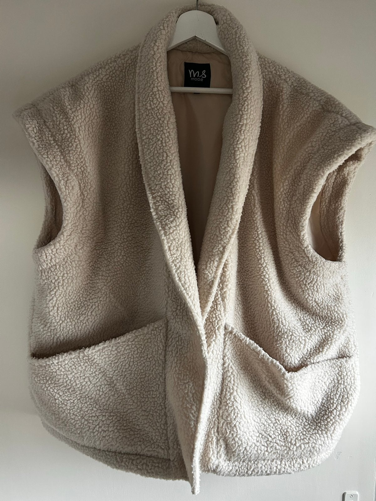 MS Mode teddy gilet maat XXL, Kleding | Dames, Ophalen of Verzenden, Zo goed als nieuw, Maat 46/48 (XL) of groter, Beige
