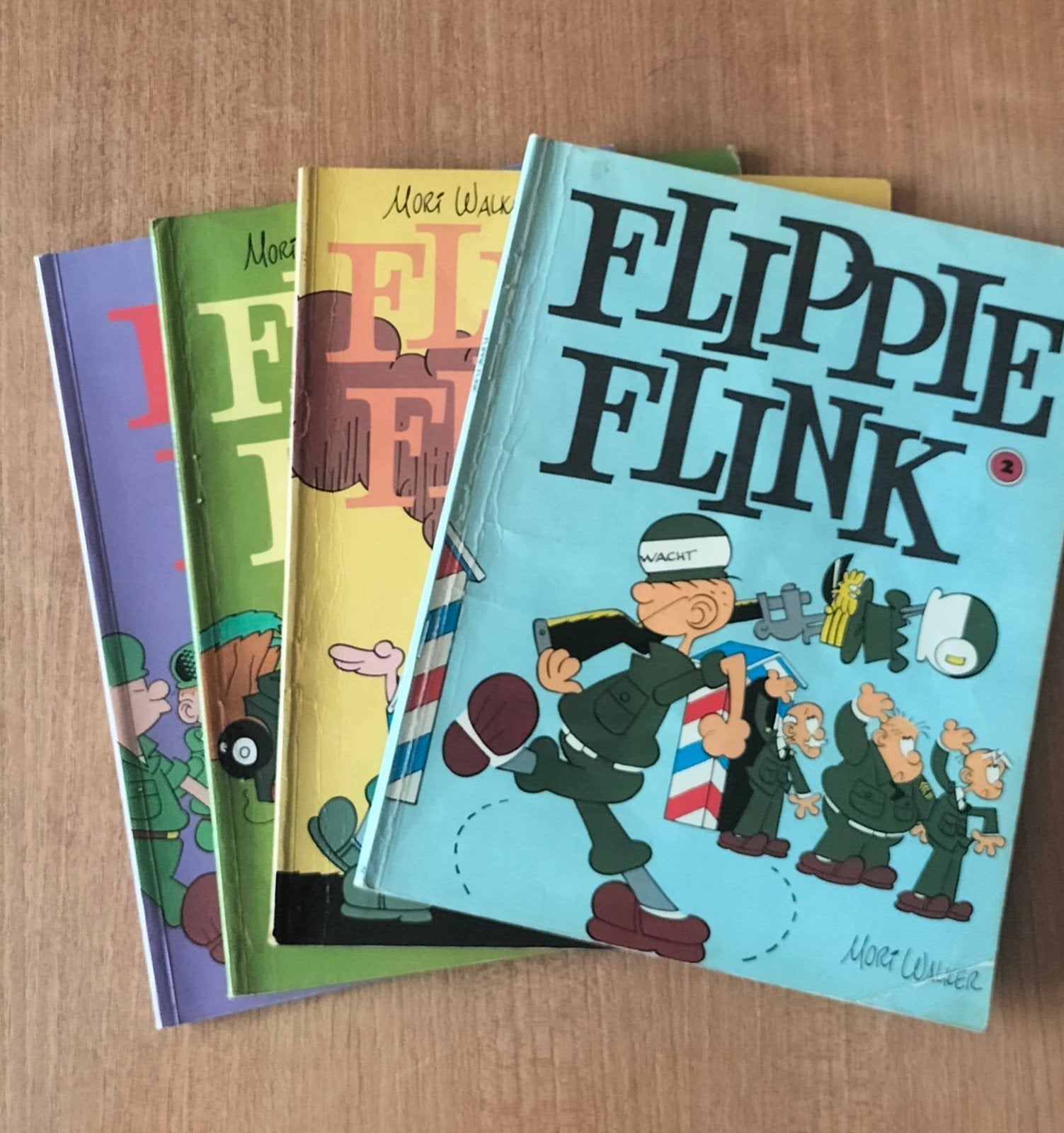 Flippie Flink stripboeken (4 stuks), Meerdere stripboeken, Ophalen of Verzenden, Gelezen, Mort Walker