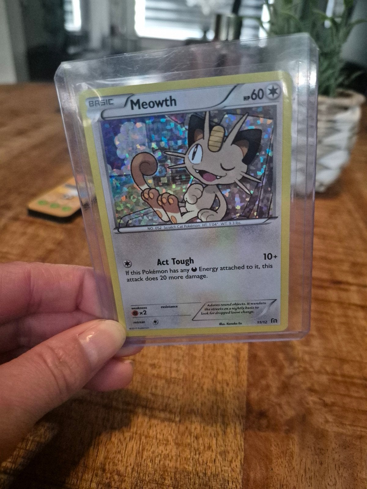 Pokémon Kaart Meowth (McDonald's Promo) - Foil, Ophalen of Verzenden, Gebruikt, Losse kaart