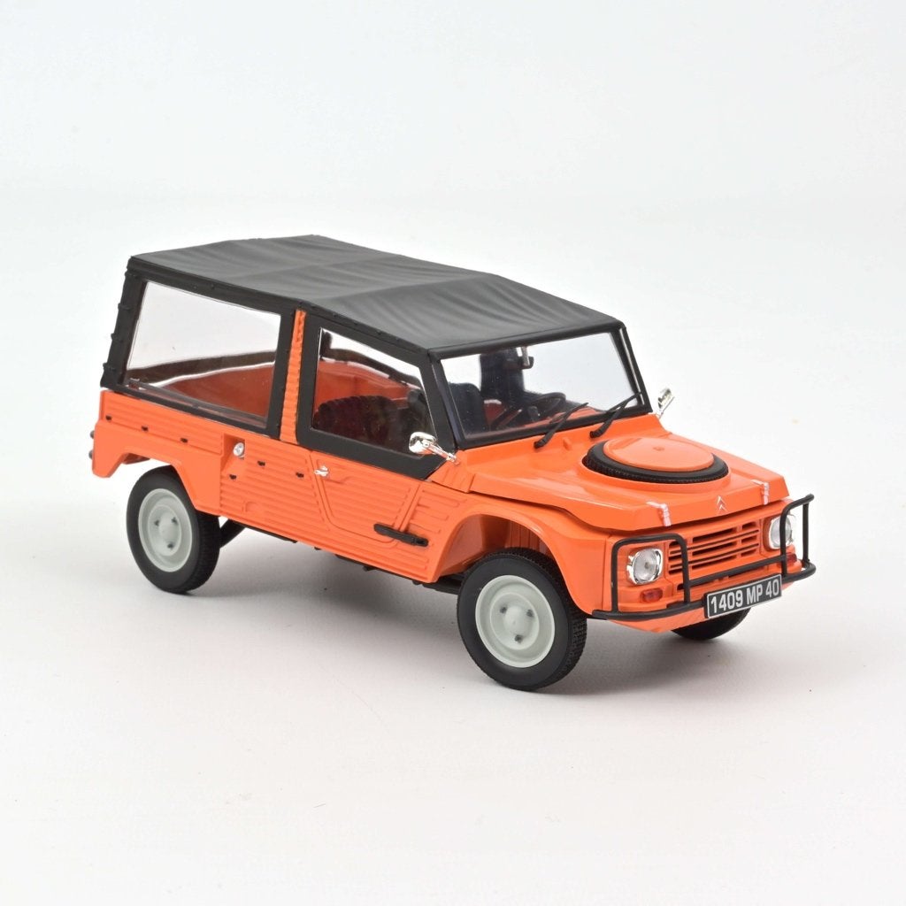 Citroen Mehari 4x4 oranje Kirghiz 1979 Norev 1:18, Ophalen of Verzenden, Nieuw, Auto, Norev