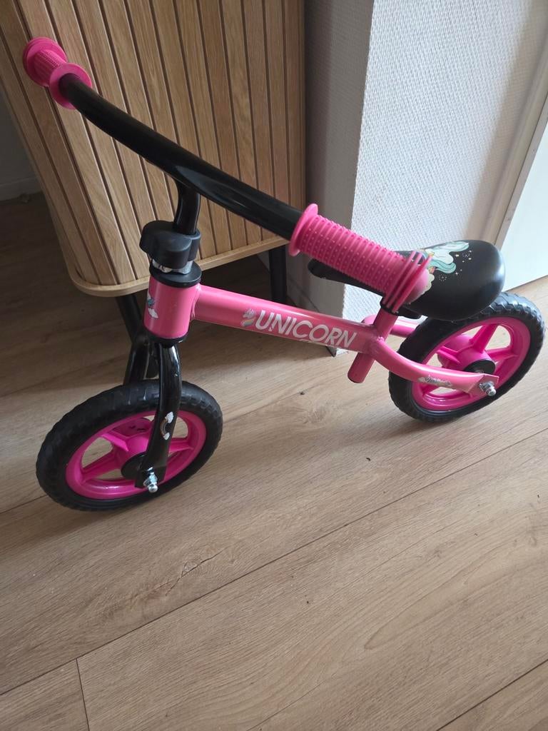 Roze Unicorn Loopfietsje, Ophalen, Zo goed als nieuw, Loopfiets