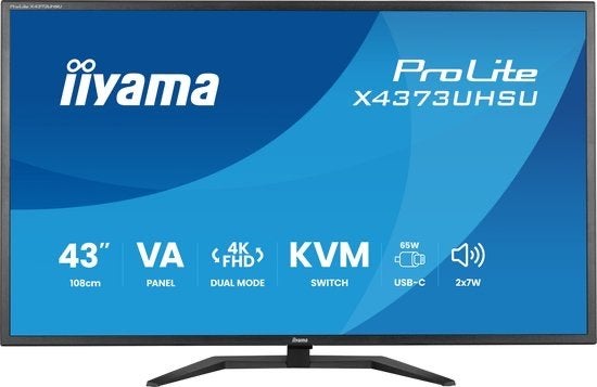 iiyama ProLite X4373UHSU - 43 inch 4K IPS Monitor
