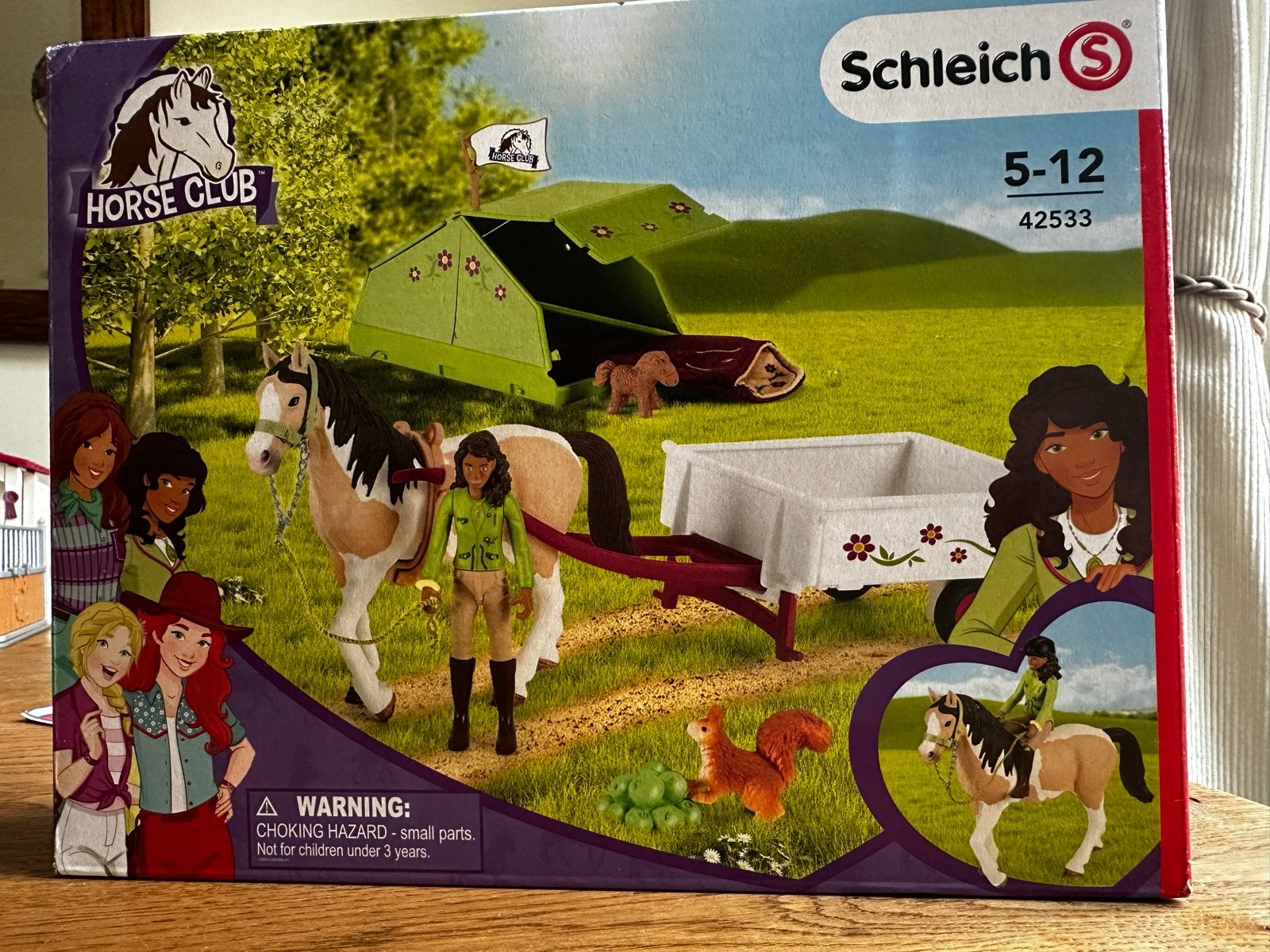 Schleich Horse Club Kampeerset met paard en wagen, Ophalen of Verzenden, Zo goed als nieuw, Meisje