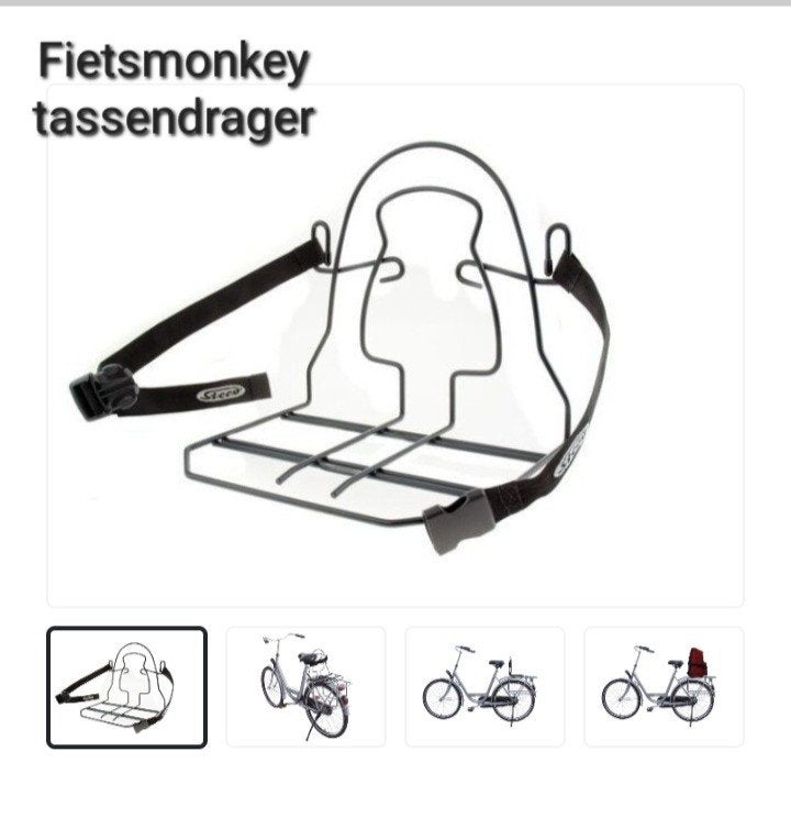 Fietsmonkey tassendrager (als nieuw), Ophalen of Verzenden, Zo goed als nieuw