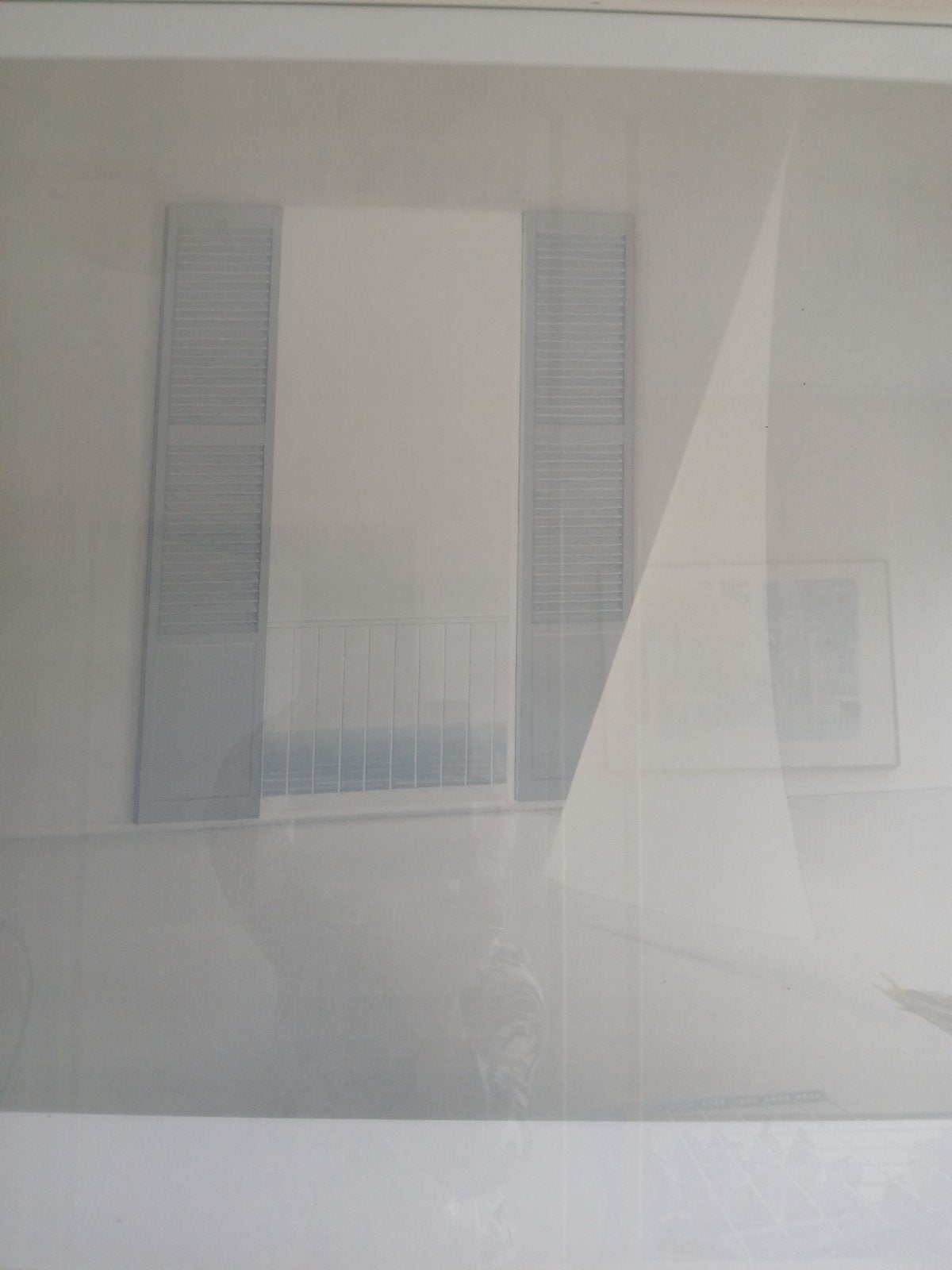 Abstracte print in lijst, 93x62 cm, Ophalen of Verzenden, Print