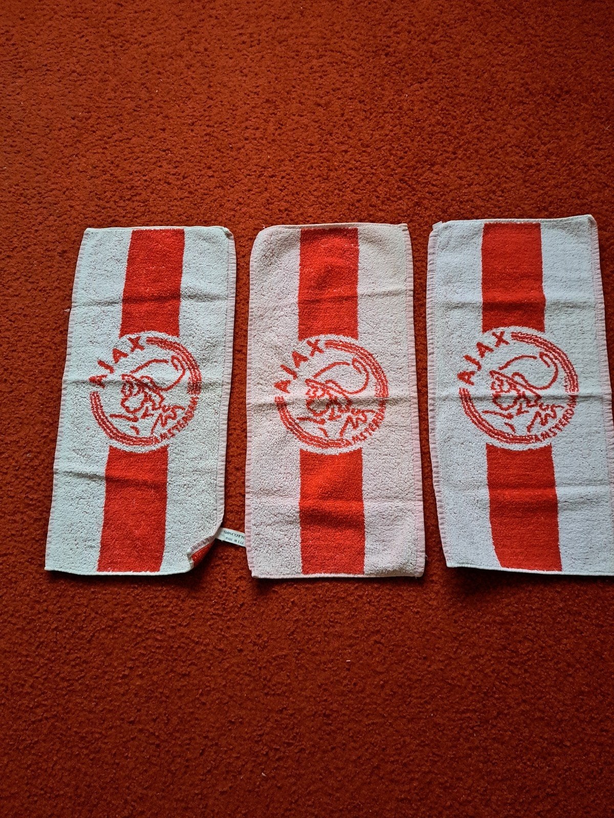 3 Katoenen stoffen AJAX gastendoekjes NIEUW NIEUW, Ophalen of Verzenden, Nieuw, Ajax, Overige typen