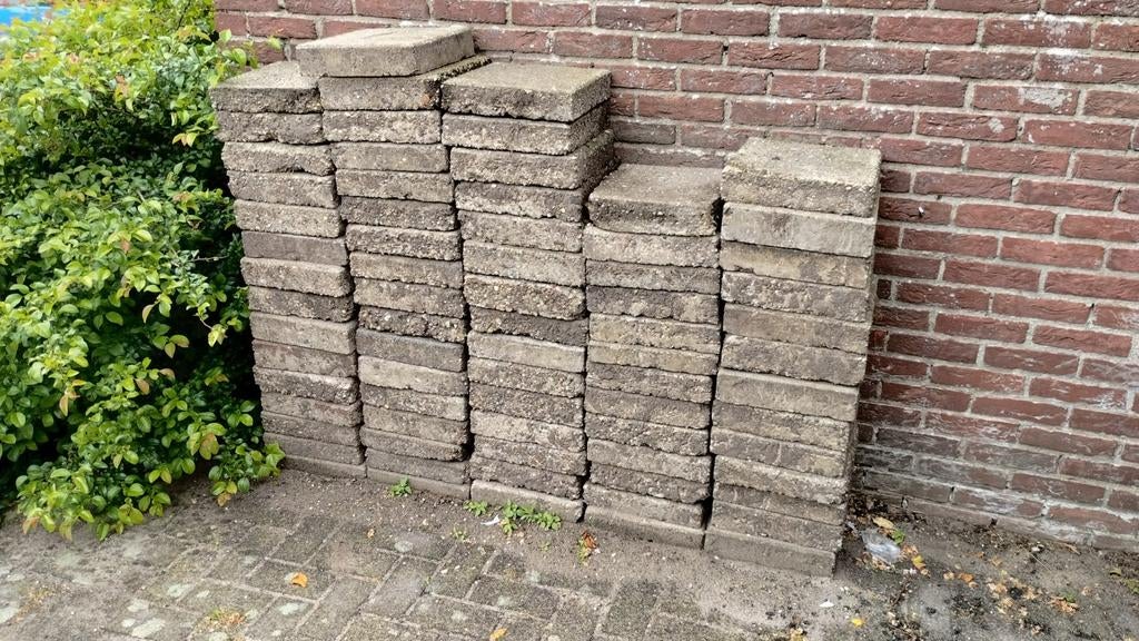Stoeptegels - gratis afhalen, Tuin en Terras, Ophalen, Gebruikt, Terrastegels