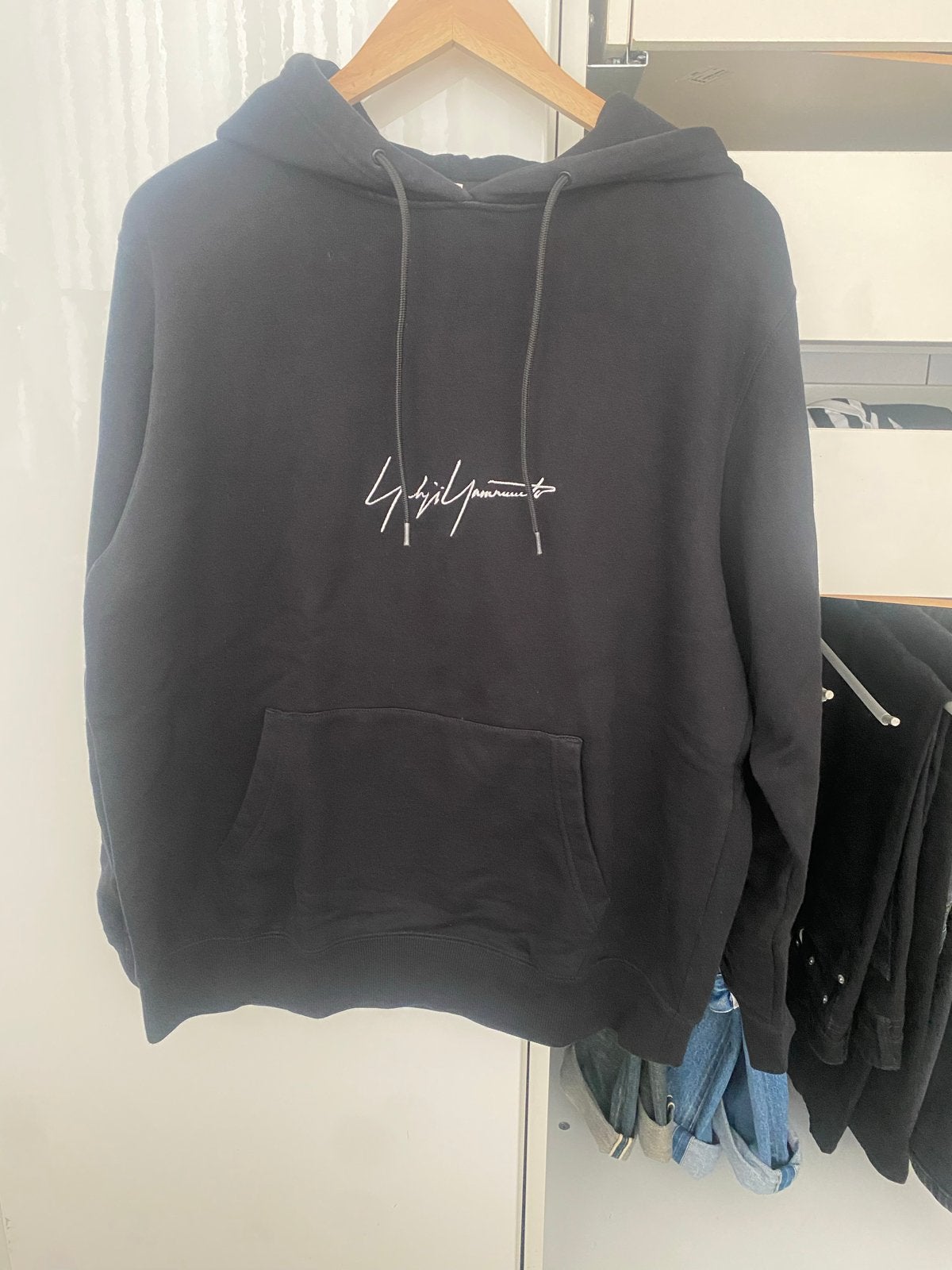 Y-3 Yohji Yamamoto x New Era Hoodie Zwart Maat M, Ophalen of Verzenden, Zo goed als nieuw, Maat 48/50 (M), Zwart
