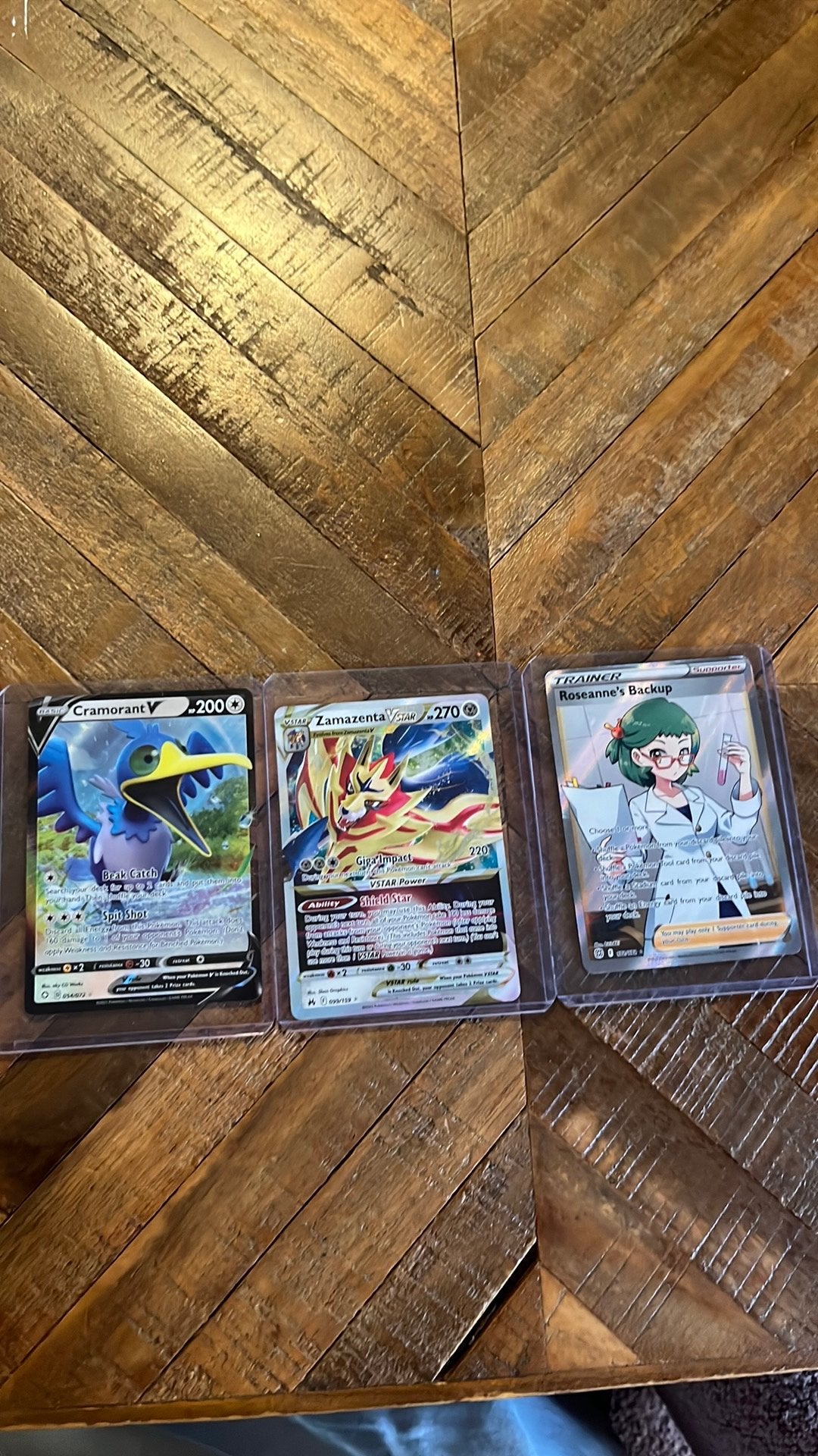 Pokemon Cramorant V, Zamazenta Vstar en Roseanne’s Backup NM, Ophalen, Zo goed als nieuw