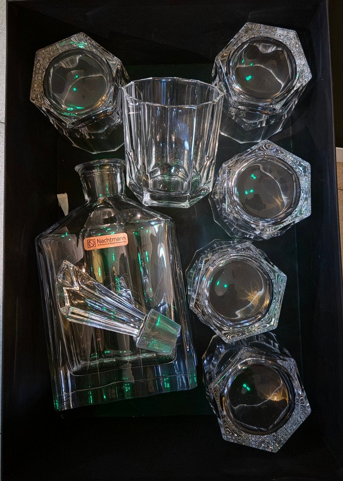 Luxe Nachtmann Kristallen Whisky Karaf met Glazen nieuwstaat, Verzamelen, Ophalen, Zo goed als nieuw, Overige typen