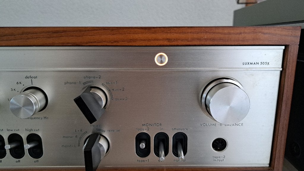 Luxman SQ-505X Vintage Versterker, Overige merken, Ophalen of Verzenden, Zo goed als nieuw, Minder dan 60 watt