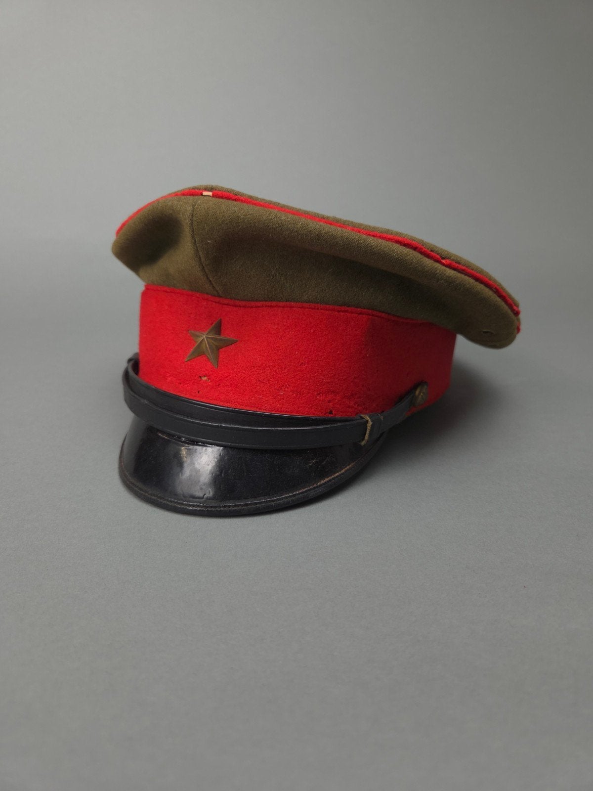 Originele WO2 Japanse Keizerlijke Leger Pet met Naam, Verzamelen, Ophalen of Verzenden, Landmacht, Azië, Helm of Baret