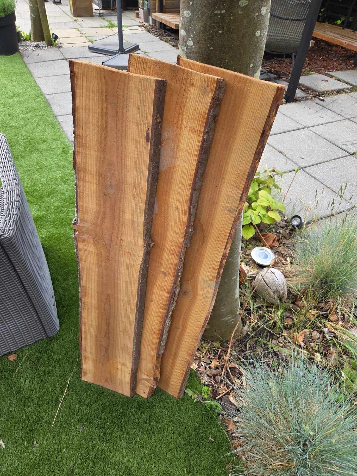 Houten wandplanken decoratie - set van 3, Ophalen of Verzenden, Gebruikt