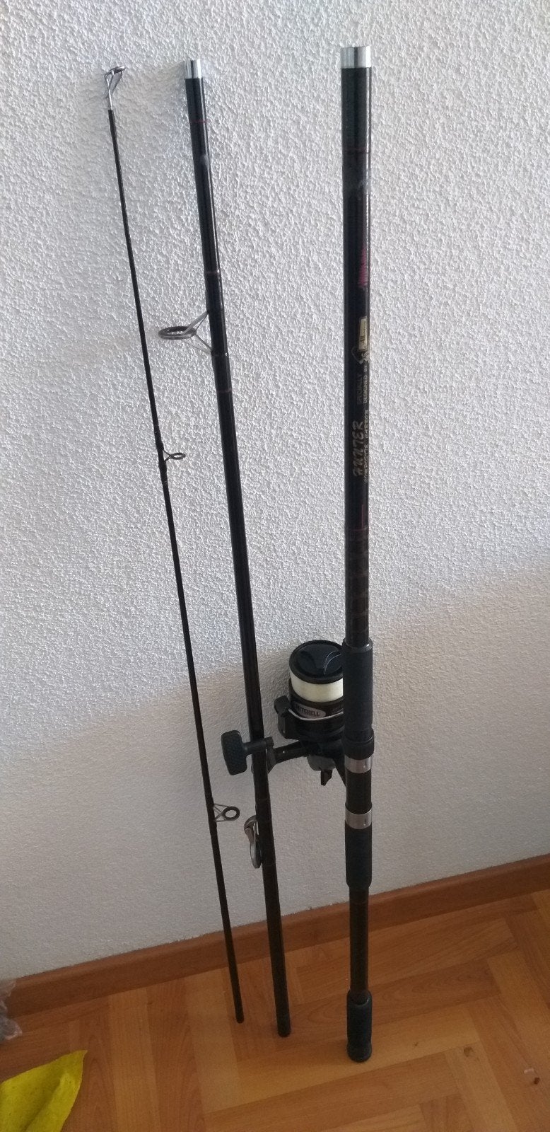 Driedelig boot/strandhengel  3,30 m, Watersport en Boten, Ophalen of Verzenden, Zo goed als nieuw, Molen