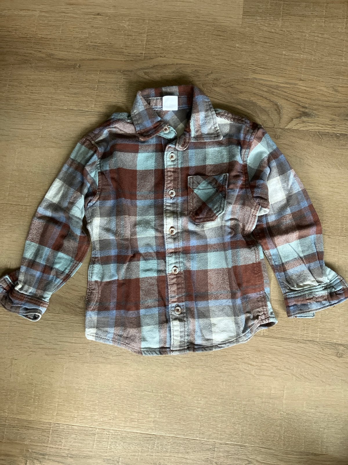 Hema geruit overhemd maat 98/104, Ophalen of Verzenden, Gebruikt, Jongen of Meisje, Overhemd of Blouse