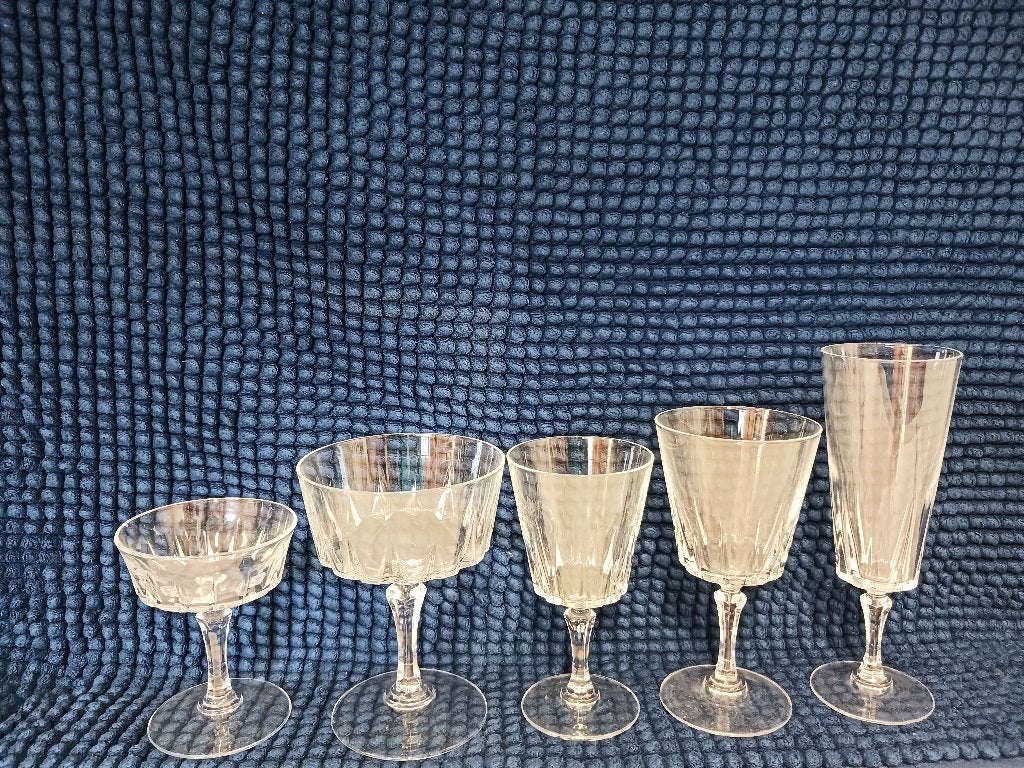 assorti Cristal d`Argues glazen, Ophalen, Glas of Glazen, Nieuw, Glas
