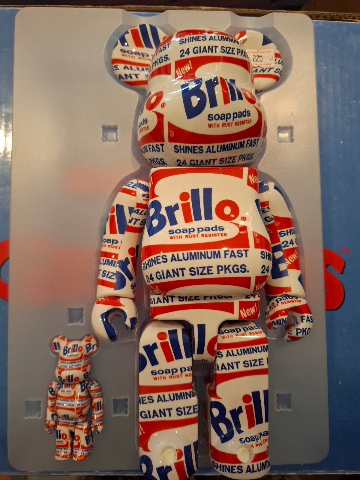 Brillo Bearbrick 100% & 400% Set - Limited Edition, Verzamelen, Nieuw, Ophalen of Verzenden, X, X