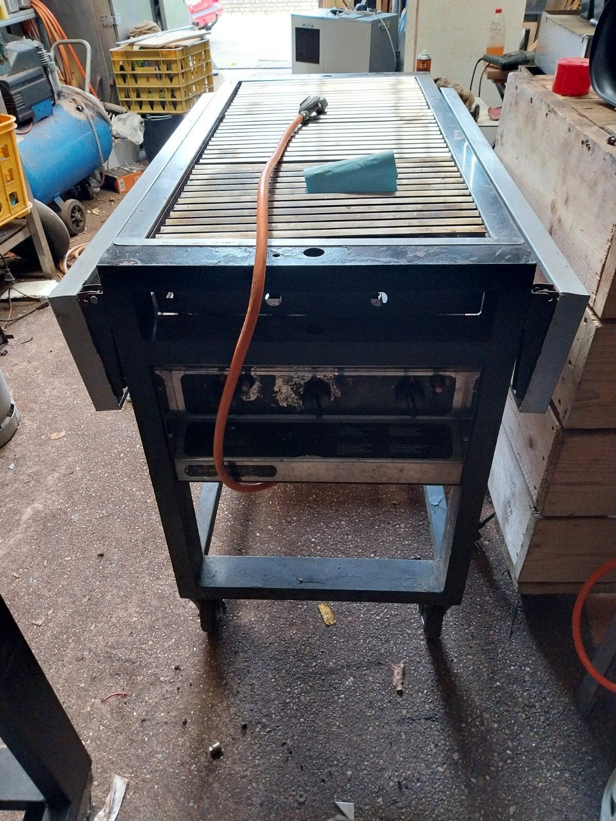 Professionele ivas gasbarbecue op wielen, Ophalen of Verzenden, Gebruikt, Onbekend