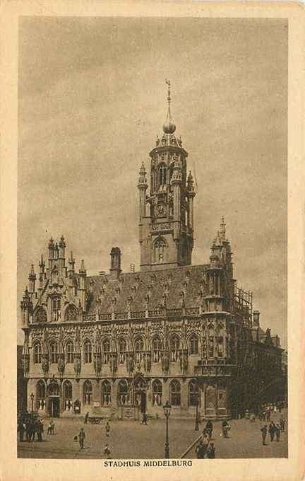 301-082-029 Middelburg Stadhuis, Verzenden, Voor 1920, Zeeland