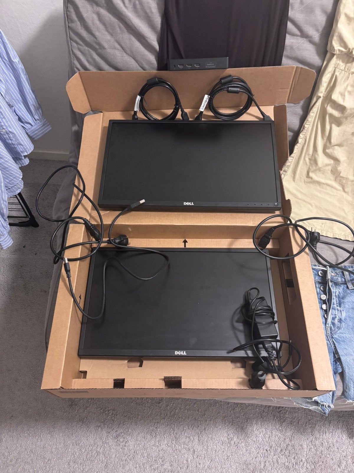 2x Dell P2217H 22” Full HD monitoren | Compleet met kabels, Computers en Software, Windows Laptops, Ophalen of Verzenden, Zo goed als nieuw