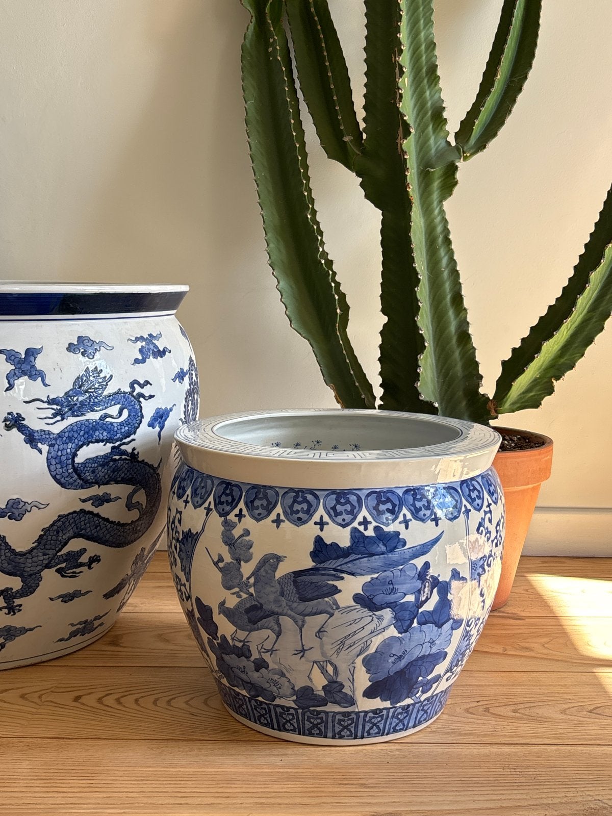 Antieke Chinese Porseleinen Vissenkom/Bloempot, Ophalen of Verzenden