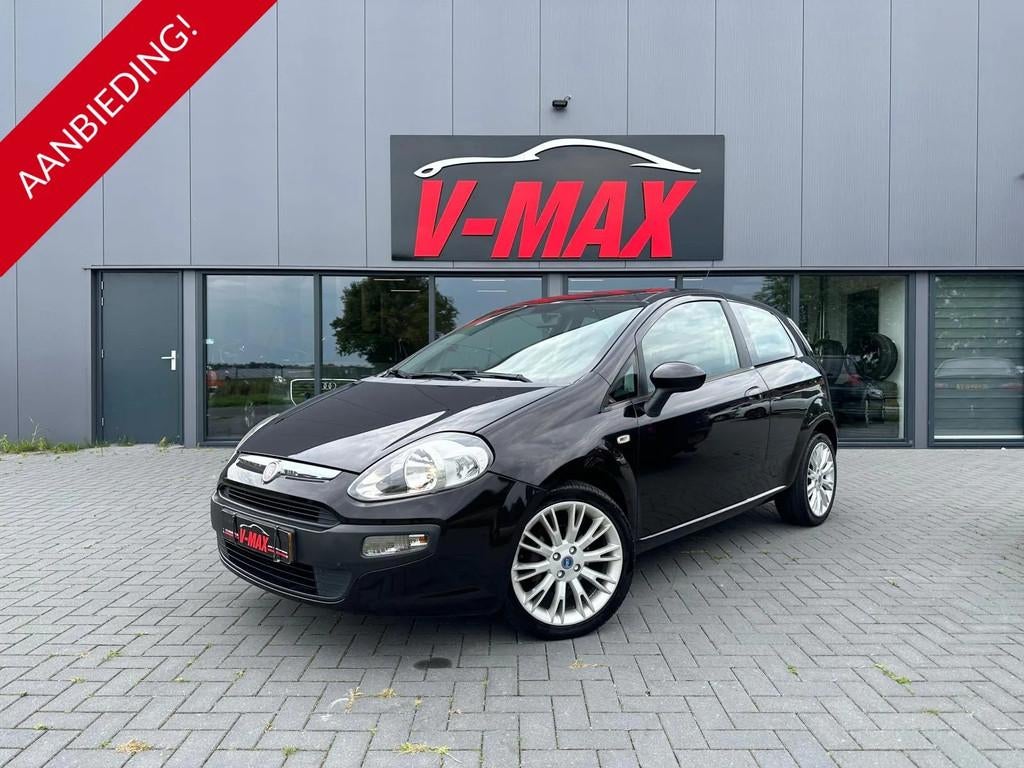 Fiat Punto Evo 1.4 16V 105PK Multiair Dynamic Airco Isofix 1, Auto's, Fiat, Euro 5, Stof, Zwart, 4 cilinders