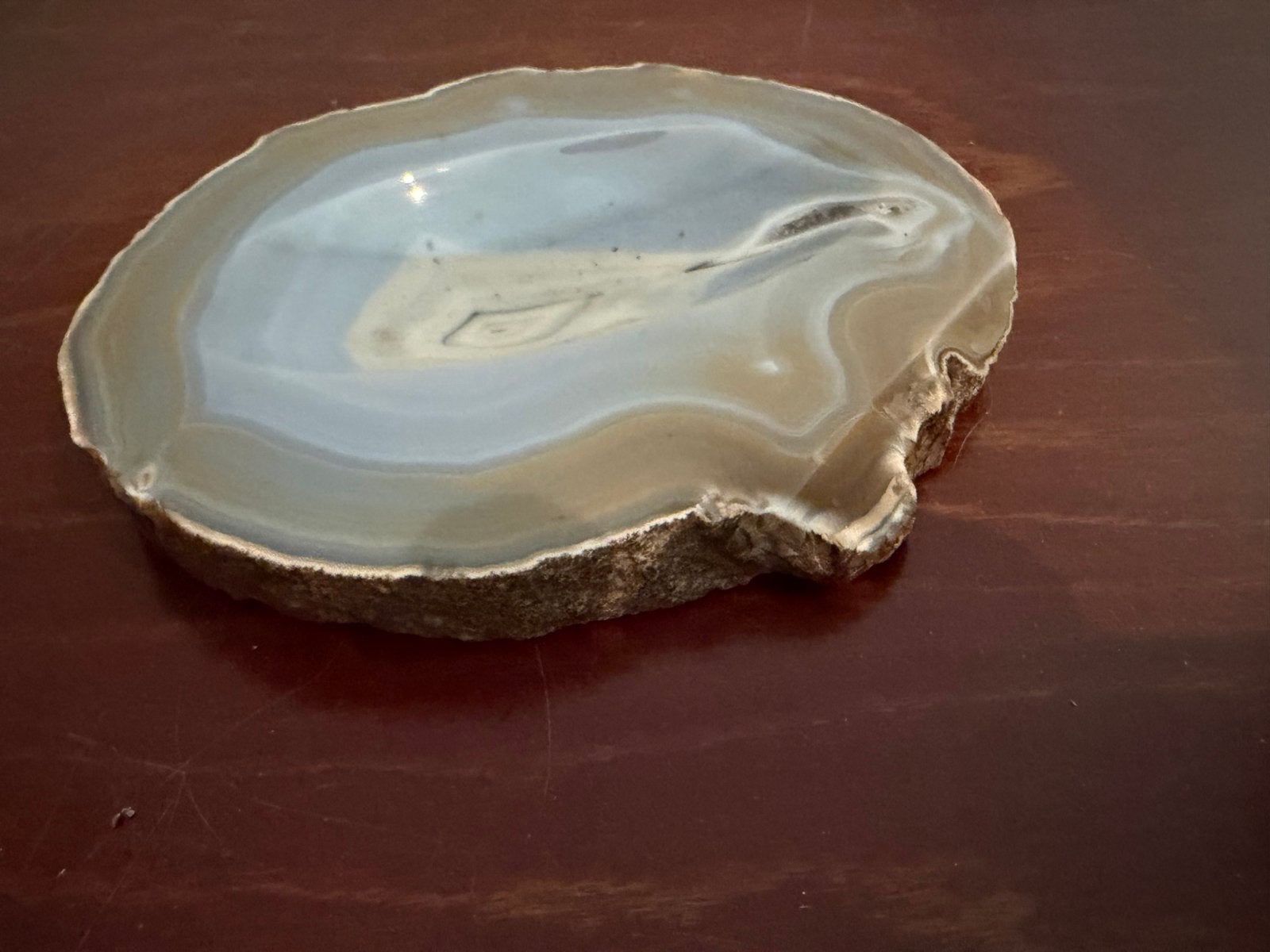 Decoratieve Agaat Asbak- Natuurlijke Steen, Ophalen