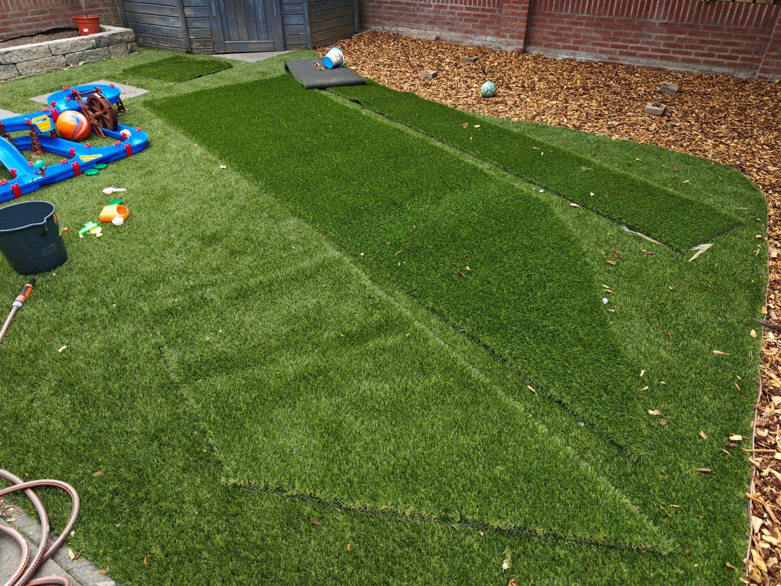 Kunstgras reststukken, Tuin en Terras, Ophalen, Nieuw, 10 tot 20 m², Kunstgras