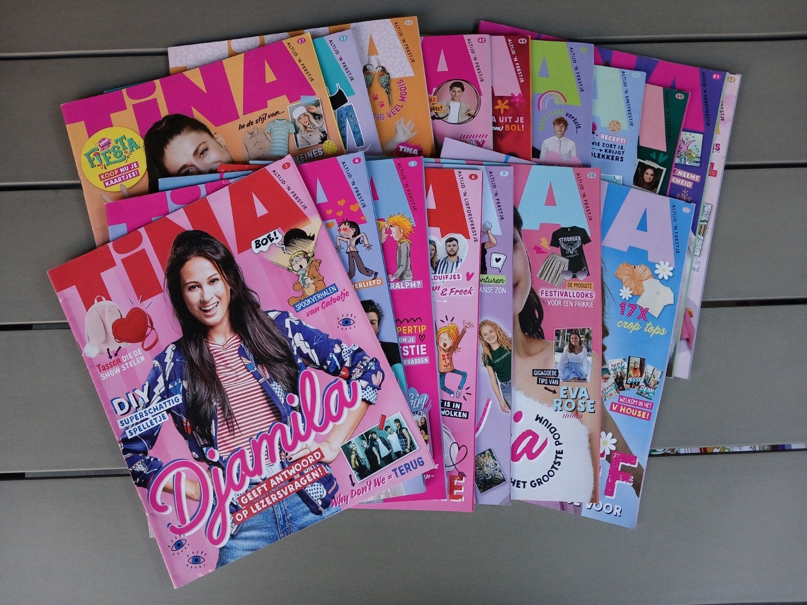 17 tina tijdschriften, Ophalen of Verzenden, Zo goed als nieuw, Overige typen