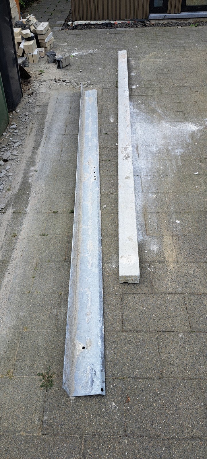 Gegalvaniseerde latei 3 meter, Ophalen, Gebruikt