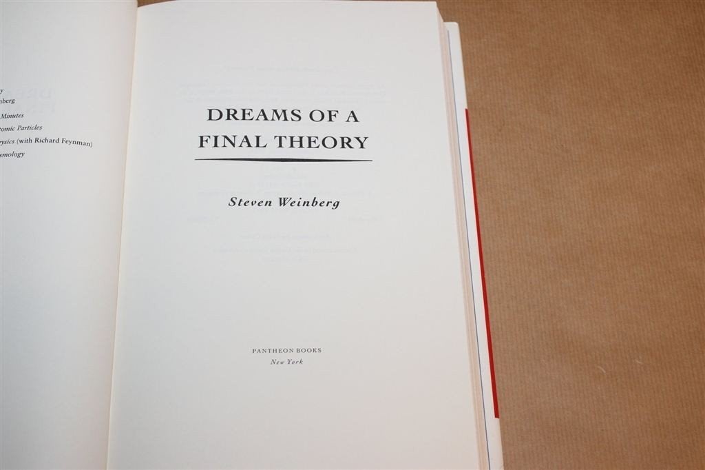 Dreams of a Final Theory — Weinberg, Fundamental Laws, Ophalen of Verzenden, Gelezen, Natuurwetenschap
