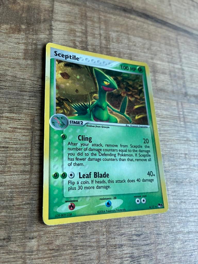 Sceptile holofoil POP Series 1 Pokemonkaart, Ophalen of Verzenden, Gebruikt, Losse kaart