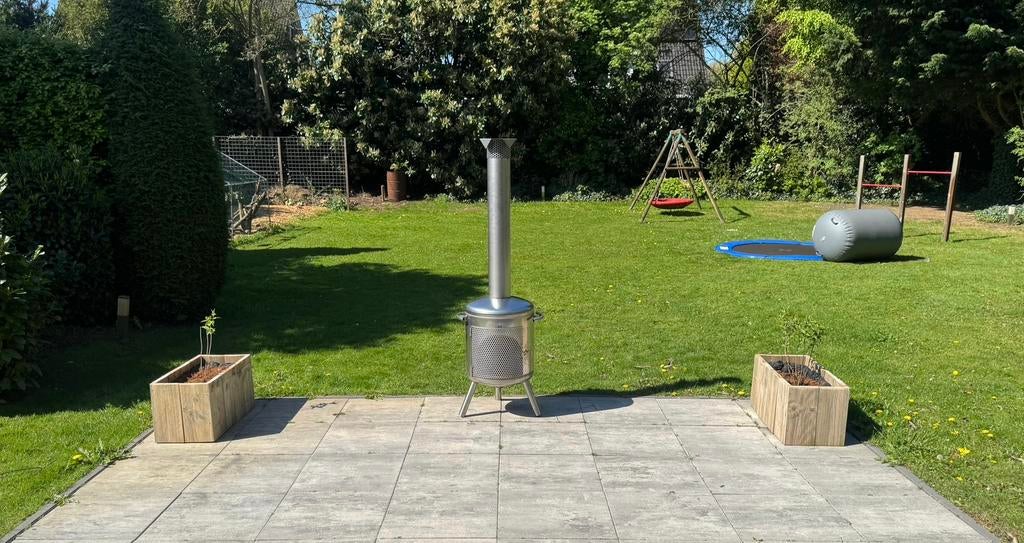 rvs tuinkachel tuinhaard terrashaard terraskachel kachel, Ophalen of Verzenden, Nieuw
