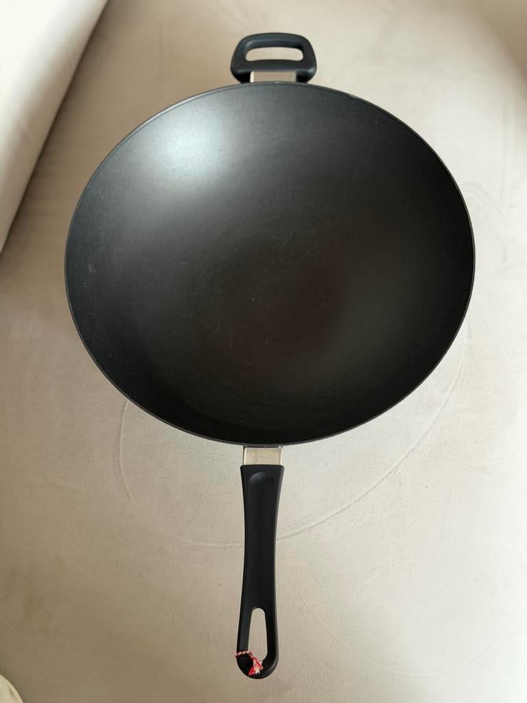 Scanpan Wok 36 cm - Ideaal voor Roerbakgerechten, Ophalen, Gebruikt, Overige materialen, Wok