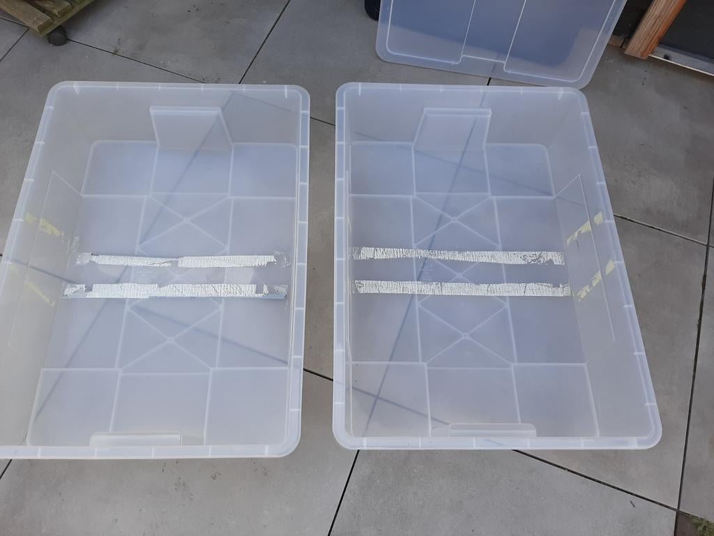 IKEA SAMLA Opbergboxen met deksel (2 stuks), Ophalen, Gebruikt, 50 tot 100 cm, Minder dan 50 cm