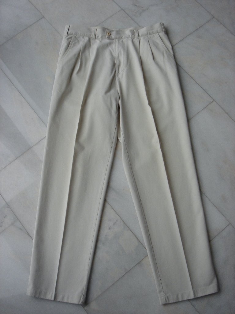 Lange broek maat 52  - Gebroken wit, Ophalen of Verzenden, Gedragen, Maat 52/54 (L), Wit