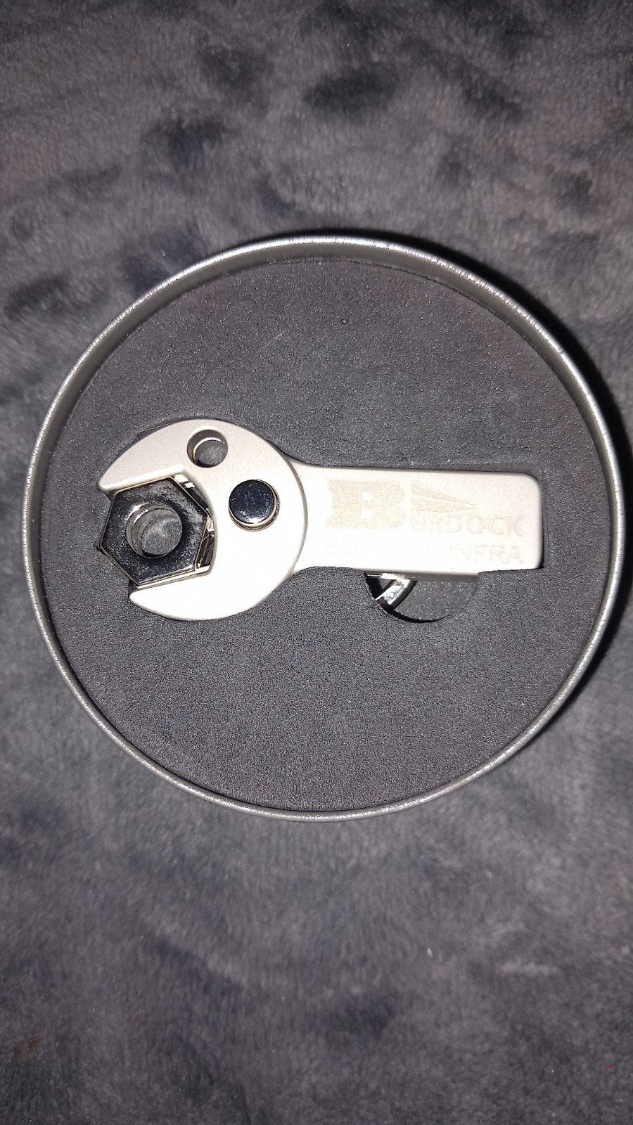 NIEUW Mini Ratelsleutel Sleutelhanger in Blik (Burdock), Ophalen of Verzenden, Nieuw, Overige typen